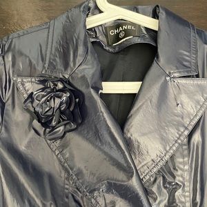 Chanel (style) navy raincoat